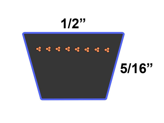 D&D PowerDrive 072-41800 Ariens Kevlar Replacement Belt, 4LK, 1 -Band, 121