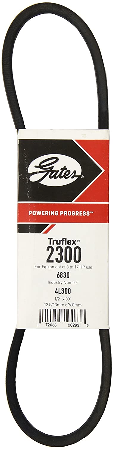 Gates 2300 Truflex V-Belt, 4L Section, 1/2" Width, 5/16" Height, 30.0" Belt Outside Circumference