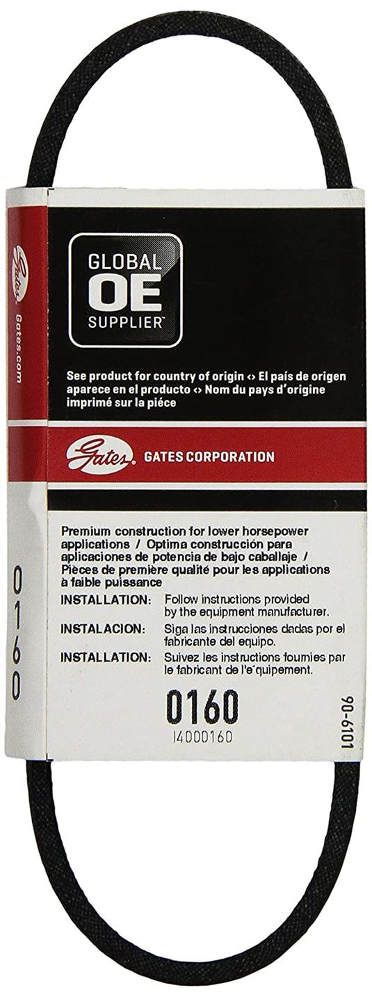 Gates 0160 Truflex V-Belt, 2L Section, 1/4" Width, 1/8" Height, 16.0" Belt Outside Circumference